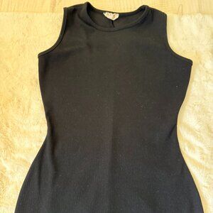 SYM by See You Monday Black Midi Bodycon Dress Size M